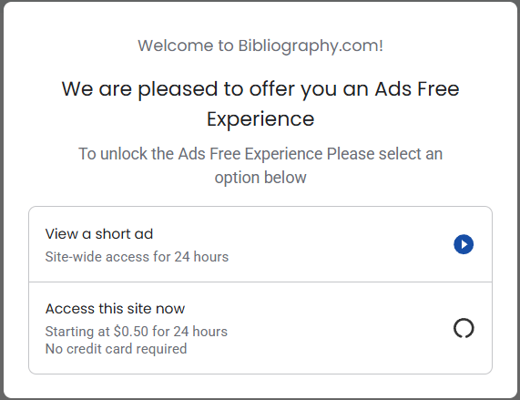 Ad-free experience dialog